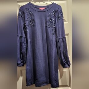 Lilly Pulitzer Navy Sweatshirt Dress